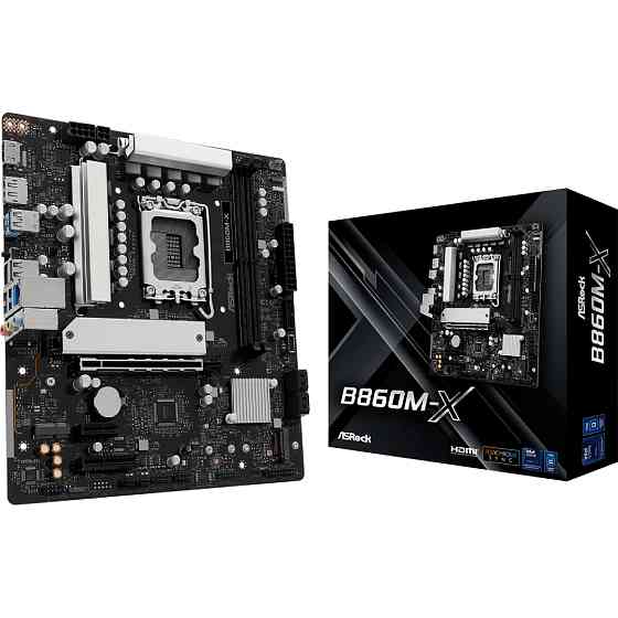 AsRock B860M-X (1851/B860, 2*DDR5, PCIex16, HDMI/DP, 4xSATA, 2xM.2, 2.5Glan, 7.1ch, mATX) Винница