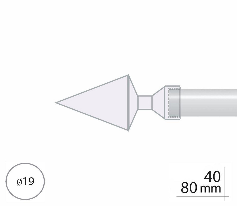 Закінчення для карнизу Orvit ФІОРІ 19 мм МІДЬ Львов - изображение 2