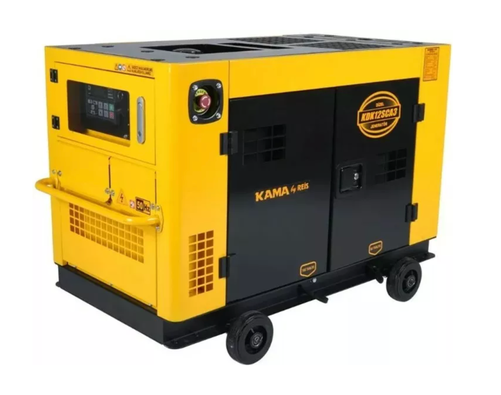 Генератор дизельный KDK12SC, 1-фазный 230V, 50Hz, 12kVA/10kW, бак 26л, расход 3л/ч, пуск: стартер, водяной охл., 1060x660x780 Киев - изображение 1