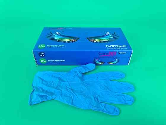 Рукавички Нітрил Синій (100 шт.) XL (1 пачка) Харків