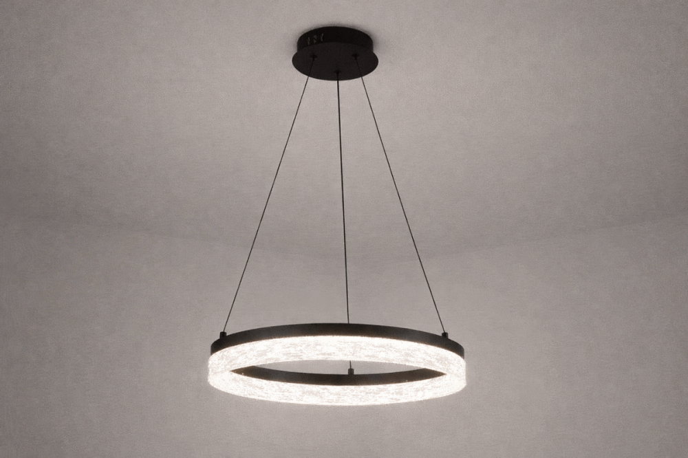 Світлодіодна підвісна люстра VALESO з пультом 2.4G RGB G 2920/500 BK 56W Коломия - фото 1