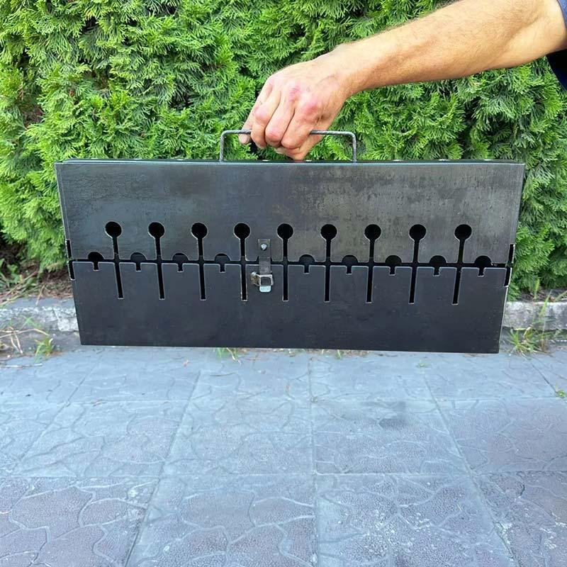 Мангал-чемодан 10 шампурів 3 мм Харків - фото 5