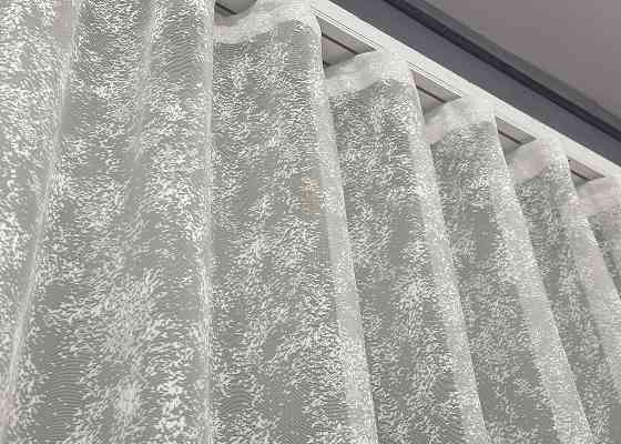 Тюль жакард мармур, колекція "Cale" колір кремовий 1553т Київ