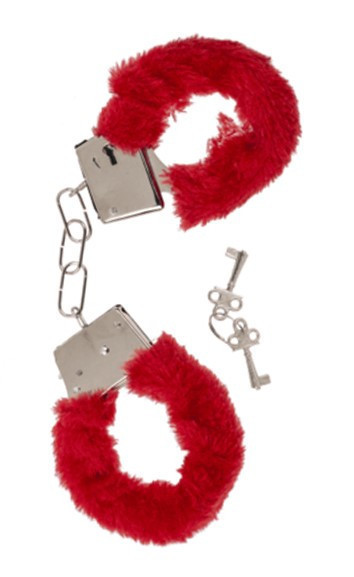 Наручники Plush Handcuffs With Keys Red Sex Aura Київ - фото 2