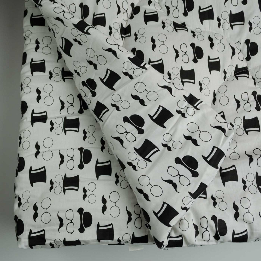 Ковдра вовняна зимова Сатин Чарлі YouStar двоспальна 170х210 см (Білий) Суми - фото 6