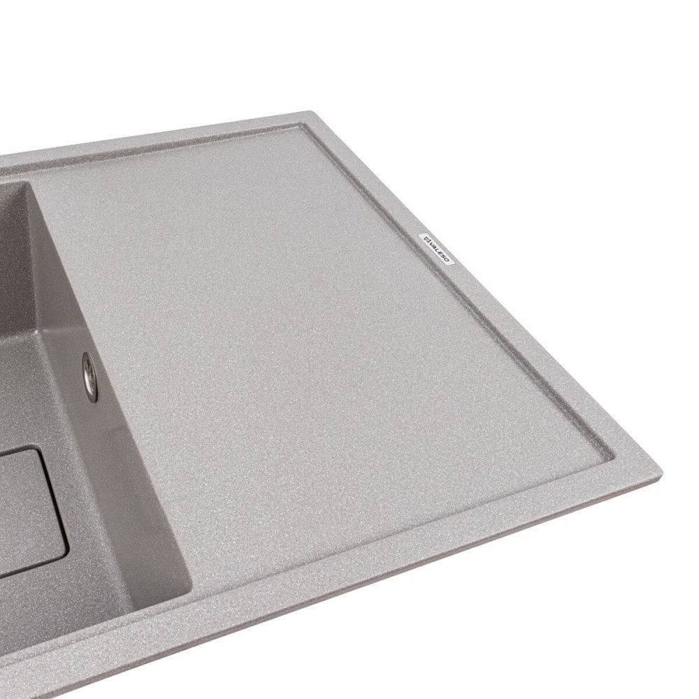 VALESO Гранітна мийка VALESO GALANS 7850 матова Сірий мусон Коломия - фото 14