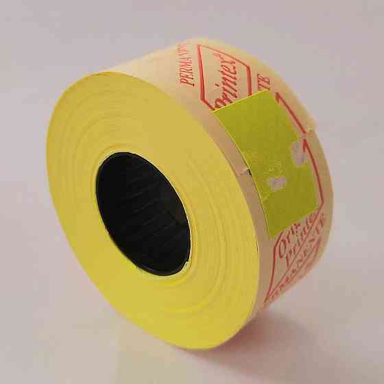 Этикетка (Ценники) под пистолет 26х16 мм, светло-желтый, 1000 шт Павлоград