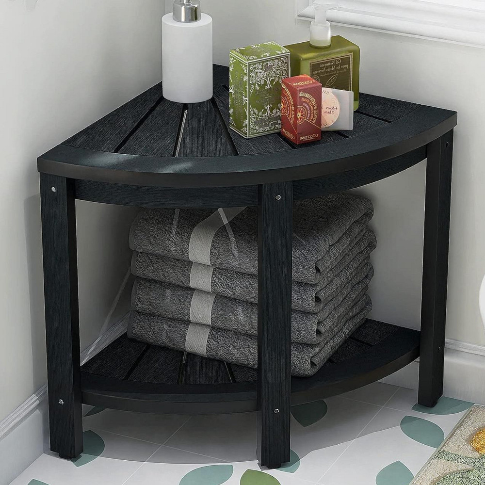 Стеллаж угловой для ванной 