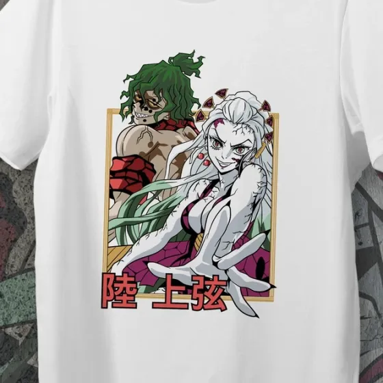 Футболка для підлітка хлопчика з принтом Клинок, рассекающий демонов Дакі і Гютаро WE Розмір 160 Anime10376 Дніпро