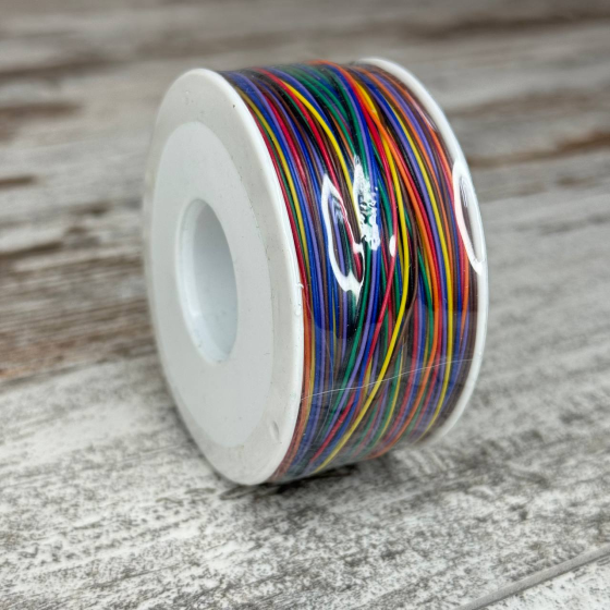 Монтажный провод 30AWG 0.25мм, 240м, 8 цветов, одножильный для пайки и накрутки Киев