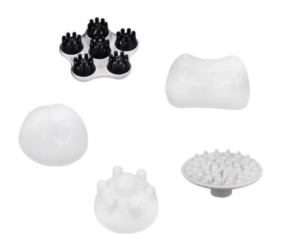 Ручний масажер 701-В для шиї, спини і тіла (5 насадок) Вінниця - фото 9