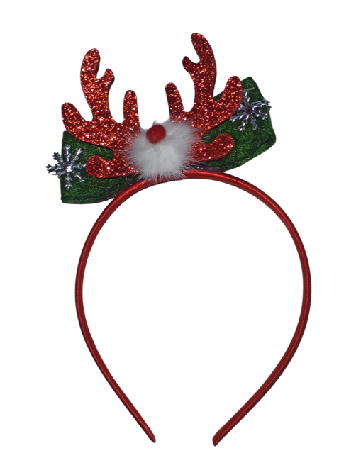 Обруч для волос новогодний Рожки one size красный Киев - изображение 2