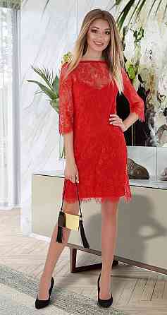Красивое гипюровое платье двойка (42) Киев