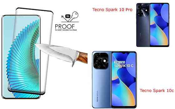 Захисне скло HyperGlass Pro для Tecno Spark 10 Pro (KI7), Spark 10c – максимальна чутливість та захист Київ