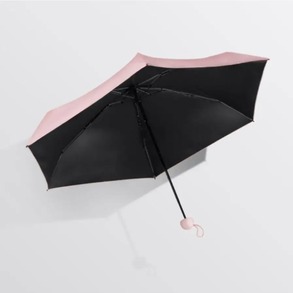 Парасолька механічна.Парасолька кишенькова від дощу і сонця.Міні-парасолька у футлярі на 8 спиць у чохлі колір рожевий Кам'янець-Подільський - фото 3