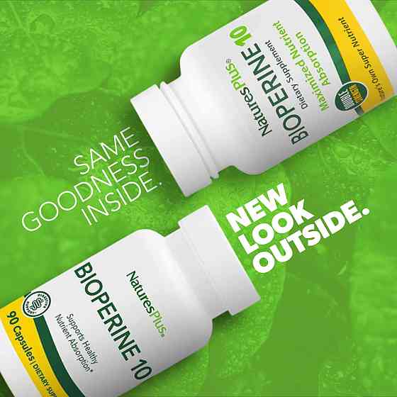 Біоперин Nature's Plus Bioperine 10, 90 Vegetarian Capsules Луцьк