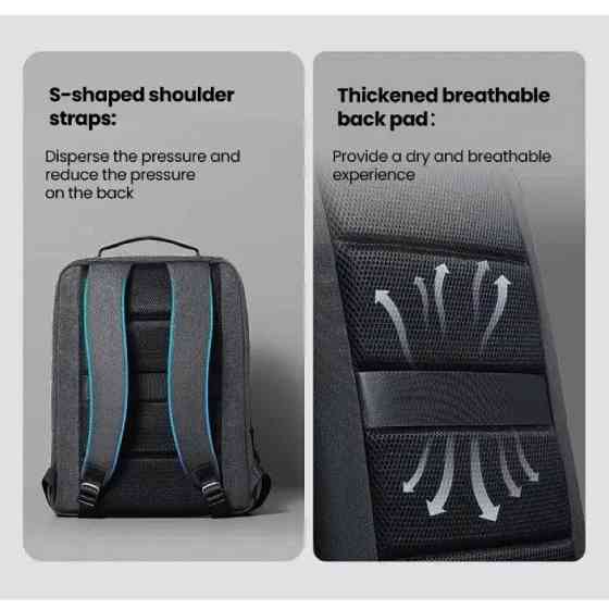 Рюкзак UGREEN LP664 Laptop Backpack B02 Dark Grey (Up to 15.6'')(UGR-90798) Київ