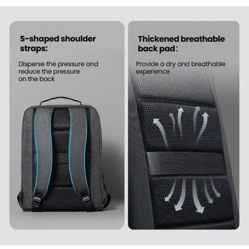 Рюкзак UGREEN LP664 Laptop Backpack B02 Dark Grey (Up to 15.6'')(UGR-90798) Київ - фото 3