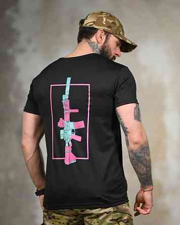 Тактична футболка SELION Gun black ТР6766 Одеса