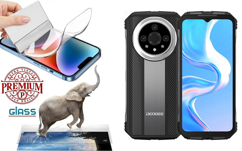 Полиуретановая пленка Doogee V31 GT, Premium, толщина 0,2 мм Киев - изображение 1