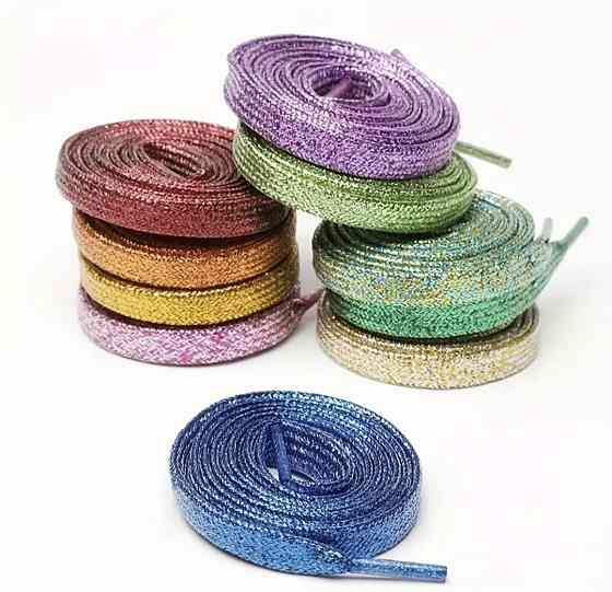 Шнурки блестящие глиттерные Смела