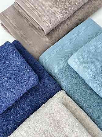 Комплект махровых полотенец IDEAL TEXTILE Легкий бриз 50х90 + 70х140 см 450 г/м2 100% хлопок Черновцы