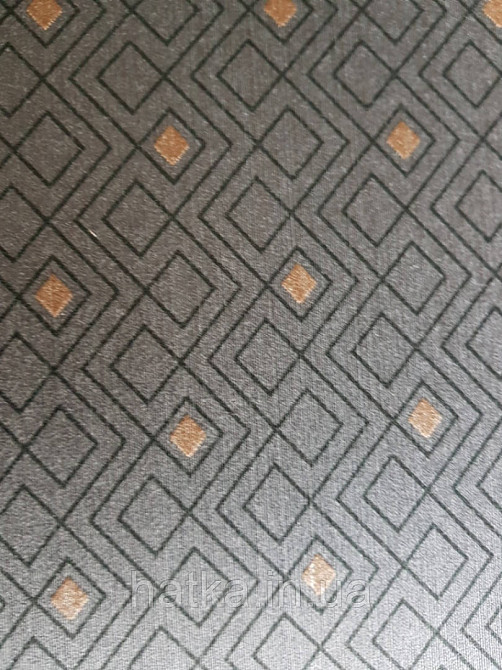 Текстильні шпалери на флізеліновій основі Cador Rasch Textil 086552 чорні ромби геометрія абстракція Київ - фото 4
