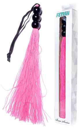 Силиконовый флогер ( длина 26 см ) Fetish Boss Series - Silicone Whip Pink 10