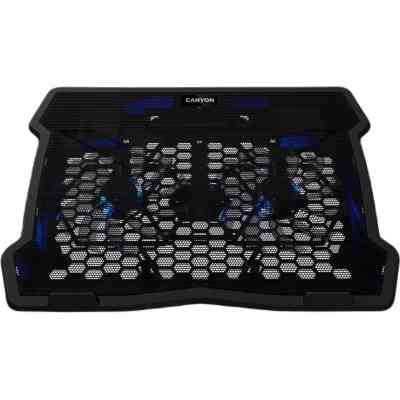 Подставка для ноутбука Canyon NS03, 10-15.6 laptop, dual-fan with 2x2.0 USB hub (CNE-HNS03) Винница