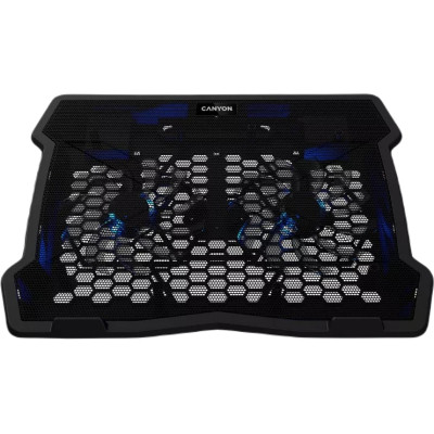 Підставка до ноутбука Canyon NS03, 10-15.6 laptop, dual-fan with 2x2.0 USB hub (CNE-HNS03) Вінниця - фото 1