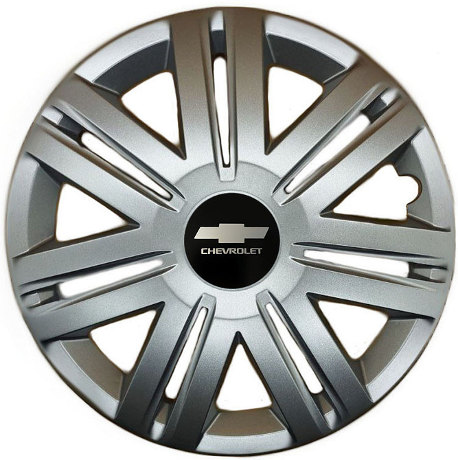 Автомобильные модельные колпаки R14 Chevrolet 203 4шт, SJS, серебряные Киев - изображение 1