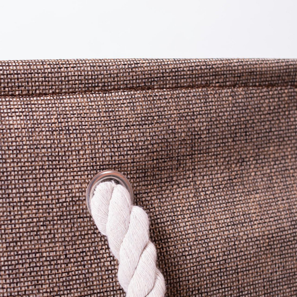 Yiwu Кошик для білизни 40×33×36 (см) м'який 47 (л) Коричневий HP-41-1 Коломия - фото 3