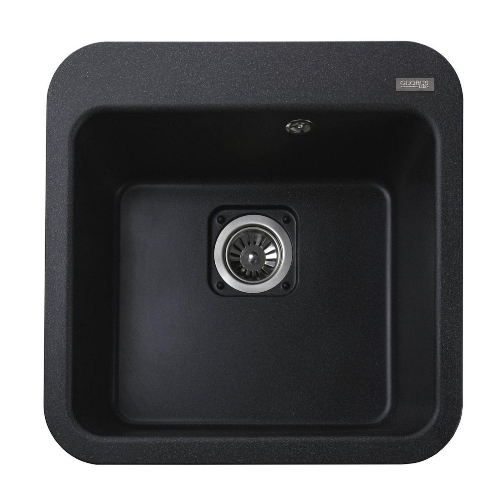 Гранитная мойка Globus Lux BARBORA графiт 510х510мм-А0001 (000009395) Киев - изображение 2