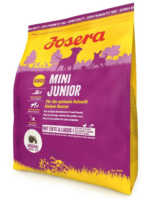 Сухий корм Josera MiniJunior (МініЮніор) для цуценят і дорослих собак дрібних порід, 3 кг Вінниця - фото 1