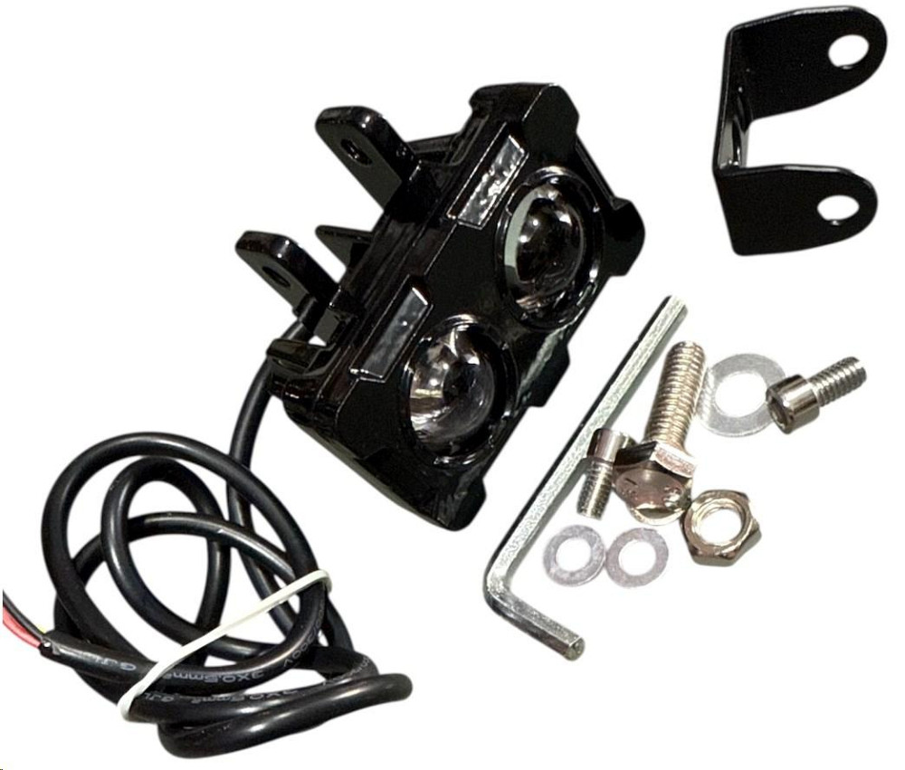 Фара дополнительного свеча LED 20REC прямоугольная белая с желтым, 2 линзы, СТГ 70*38*52mm 12-65V, 18W 2000Lm Мукачево - изображение 1