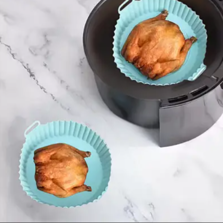 Силіконова форма для запікання SF 7-2674, кругла 17×5×20 см з ручками, термостійка для аерогрилю Одеса