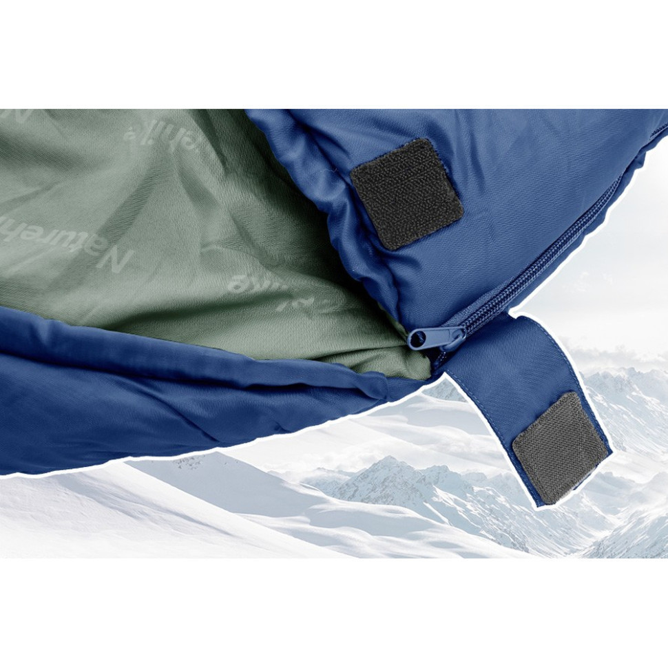 Спальник з капюшоном Naturehike MJ600 CNK2300SD014, темно-блакитний Київ - фото 6