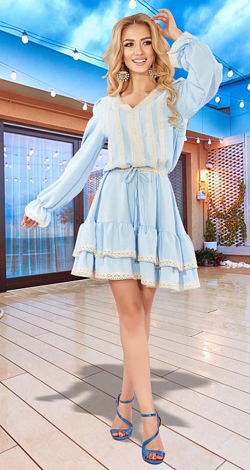 Легке плаття з лляним мереживом (42) Київ - фото 2