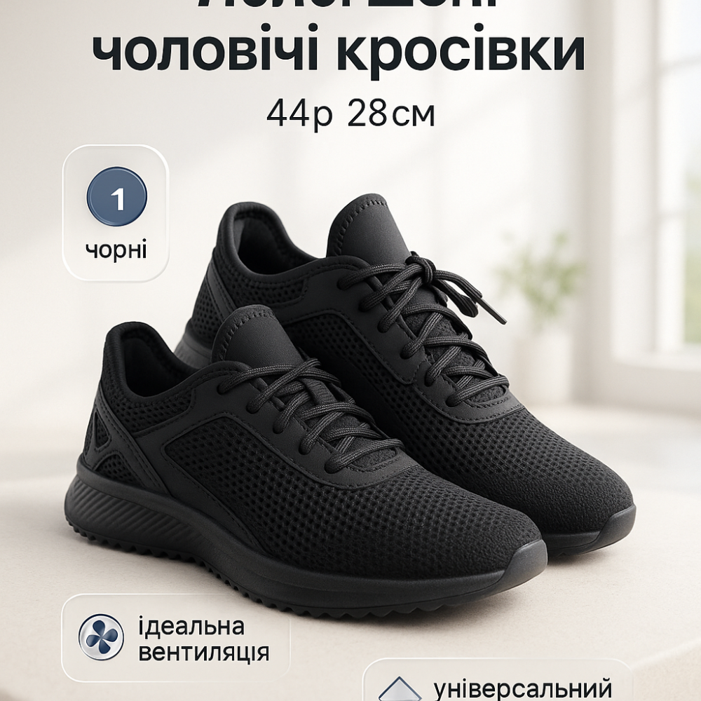 Мужские кроссовки сетка чорные 44р, Удобные легкие мужские кроссовки тканевые XP-86 Львов - изображение 10