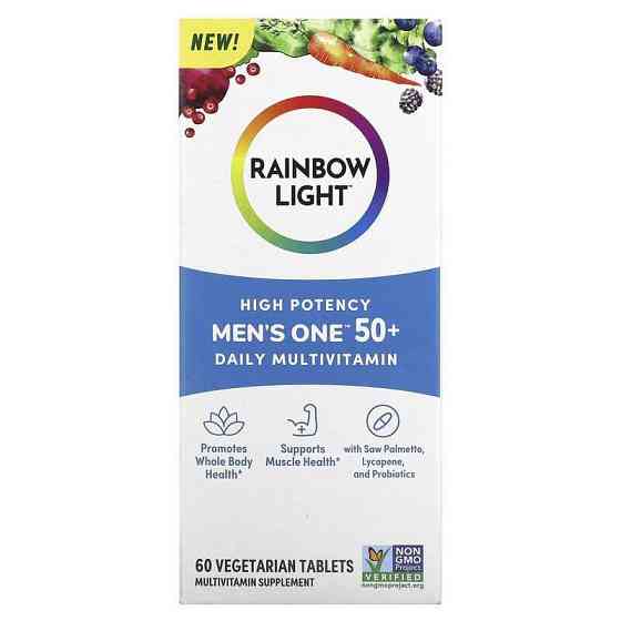 Вітаміни та мінерали для чоловіків 50+ Rainbow Light  Men's One 50+ 60 таб Київ