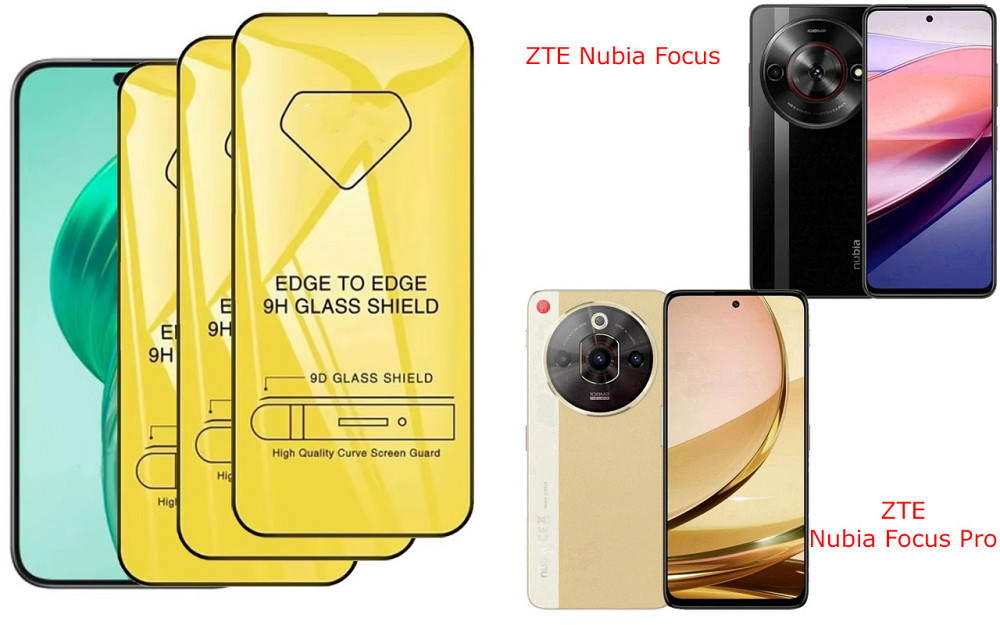 Захисне скло DefenzoGlass для ZTE Nubia Focus, Focus Pro – подвійна міцність Київ - фото 1