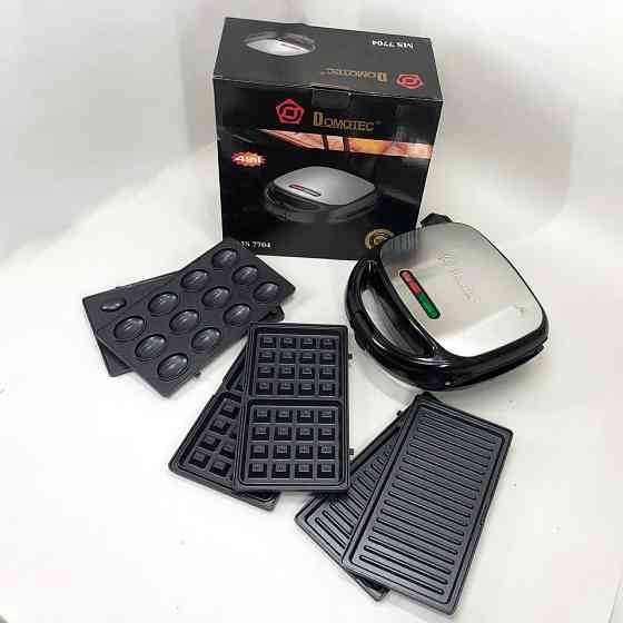 Бутербродница гриль с антипригарными пластинами Domotec, Электрогриль для мясных блюд PW-26 Ивано-Франковск