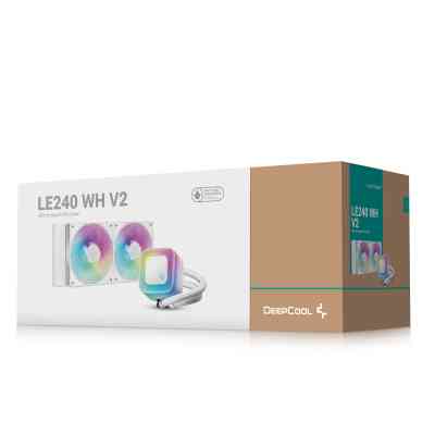 Система жидкостного охлаждения Deepcool LE240 WH V2 (R-LE240-WHAMMN-G-2) Винница