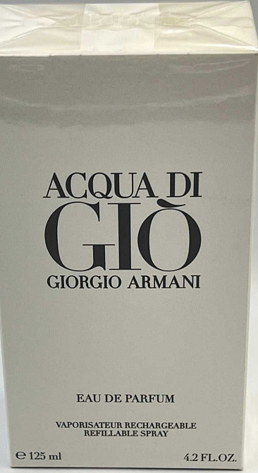 Парфюмерия: Giorgio Armani Acgua Di Gio edp 125ml. Оригинал ! Киев - изображение 1
