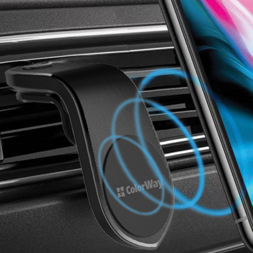 Тримач автомобільний для мобільного ColorWay CW-CHM04-BK магнітний чорний Житомир - фото 8