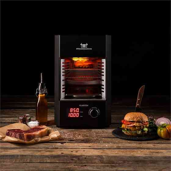Steak Reaker 2.0 Гриль для помещений 850 °C Инфракрасная мощность 1600 Вт Сделано в Германии Черный (Германия, Ровно