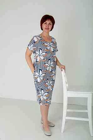 Женское платье летнее хлопок 50 разноцветный Киев