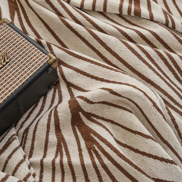 Плед покривало на диван або ліжко, чохол накидка 180х230 см для м'яких меблів, бежевий в коричневу смугу Кам'янець-Подільський - фото 10