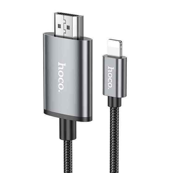 Перехідник HOCO UA27 HD on-screen cable iP to HDTV Metal Gray Одеса