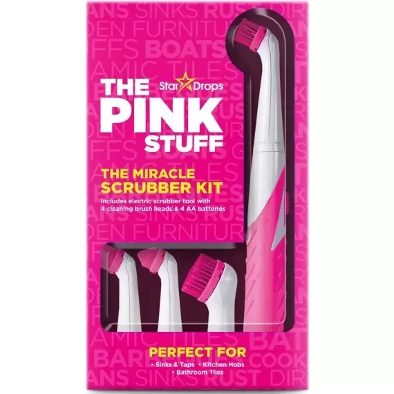Щетка для уборки и 4 насадки The Pink Stuff The Pink Stuff Miracle Scrubber Kit Львов - изображение 1
